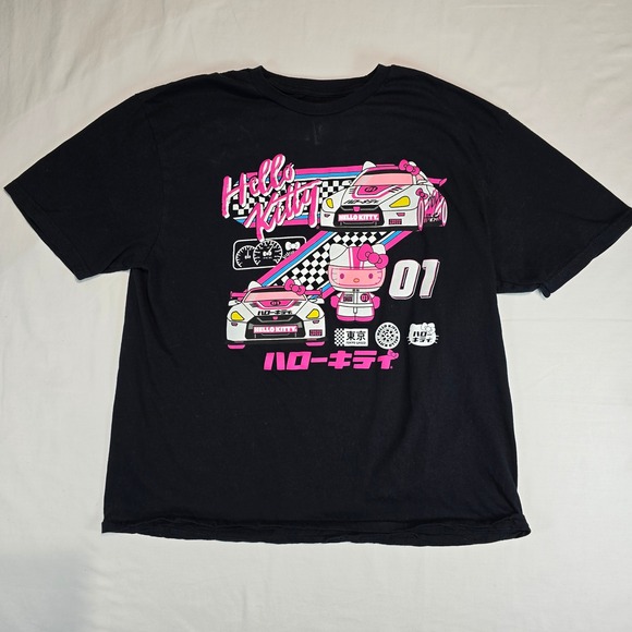 Hybrid Apparel Other - Hello Kitty Tokyo Speed Racing Graphic T-Shirt Black Kids Large Hybrid Sanrio